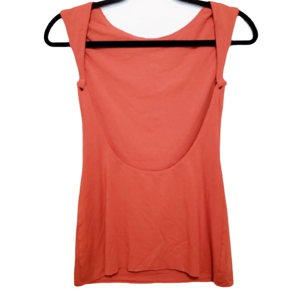 Orange Low Back Top